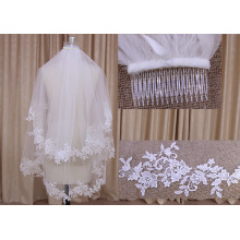 Two Layers Wedding Veil with Comb